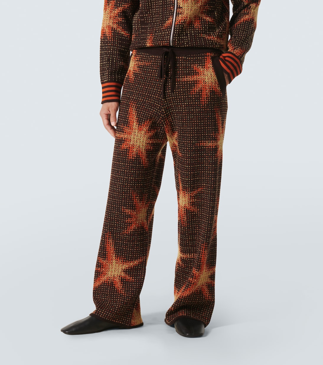 Printed wool-blend sweatpants  | Dries Van Noten