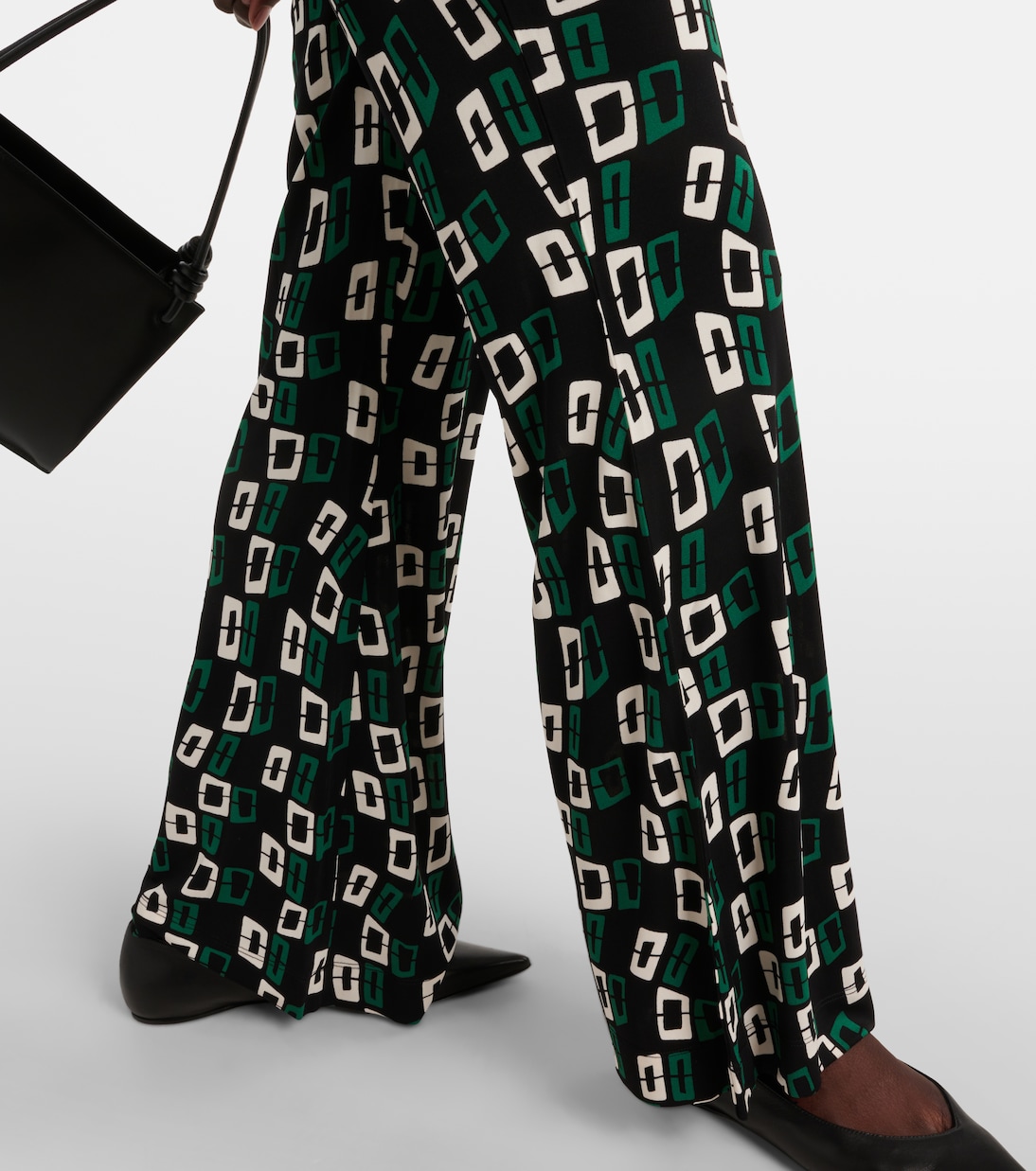 Pantalones flared Brooklyn de jersey | Diane von Furstenberg