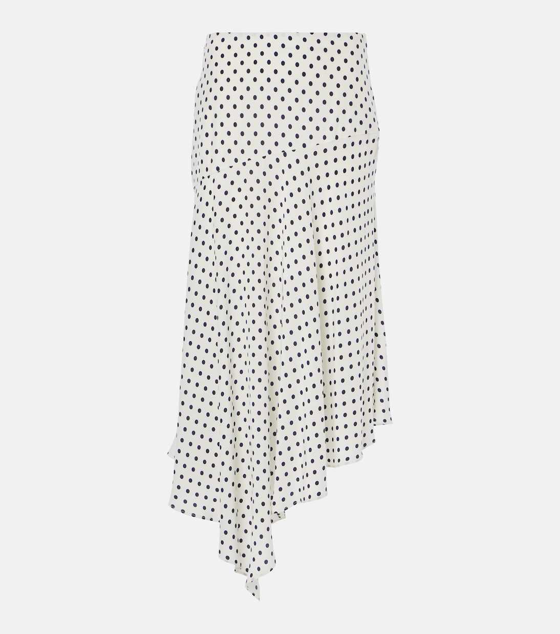 Falda midi Rosemary de mezcla de seda con lunares | Veronica Beard