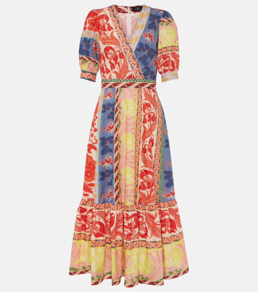 Vestido envolvente de algodón estampado | Etro