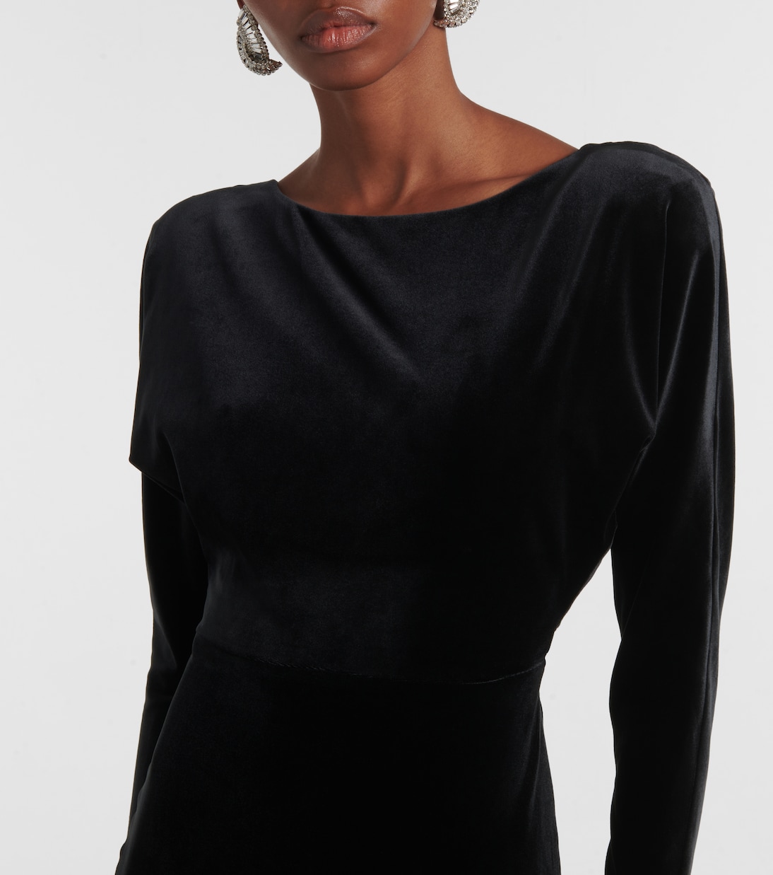Open-back velvet gown | Alex Perry