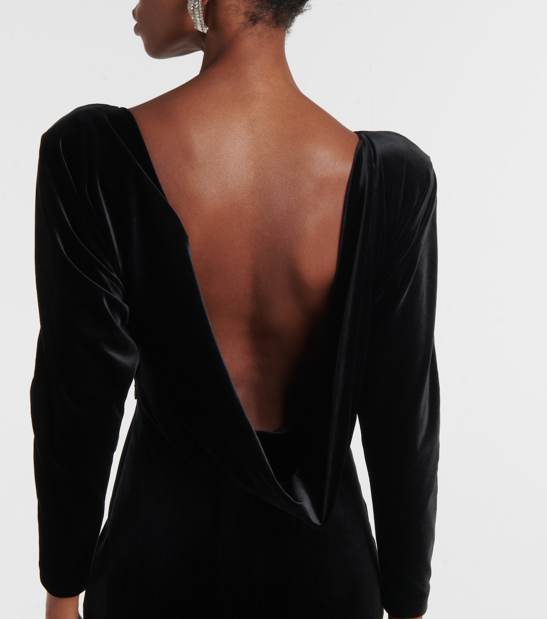 Open-back velvet gown | Alex Perry
