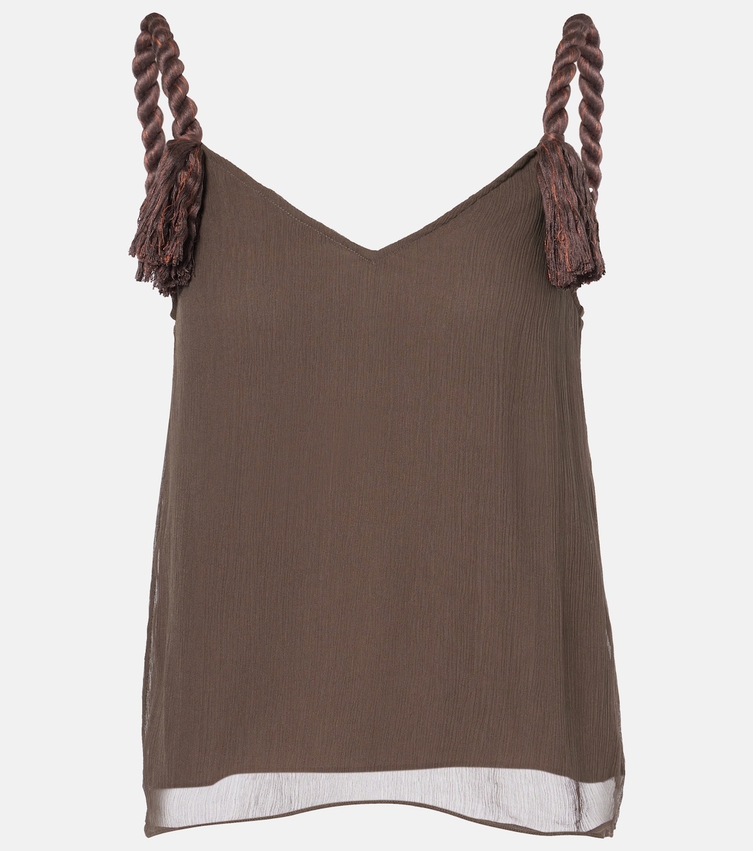 Layered tassel-detail camisole | JW Anderson