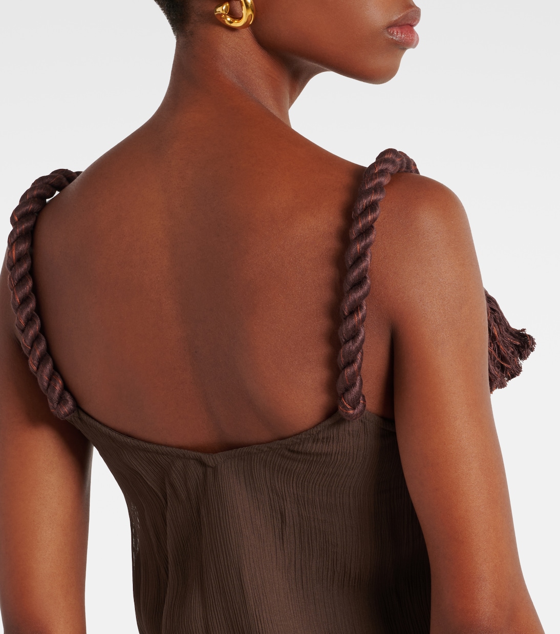 Layered tassel-detail camisole | JW Anderson