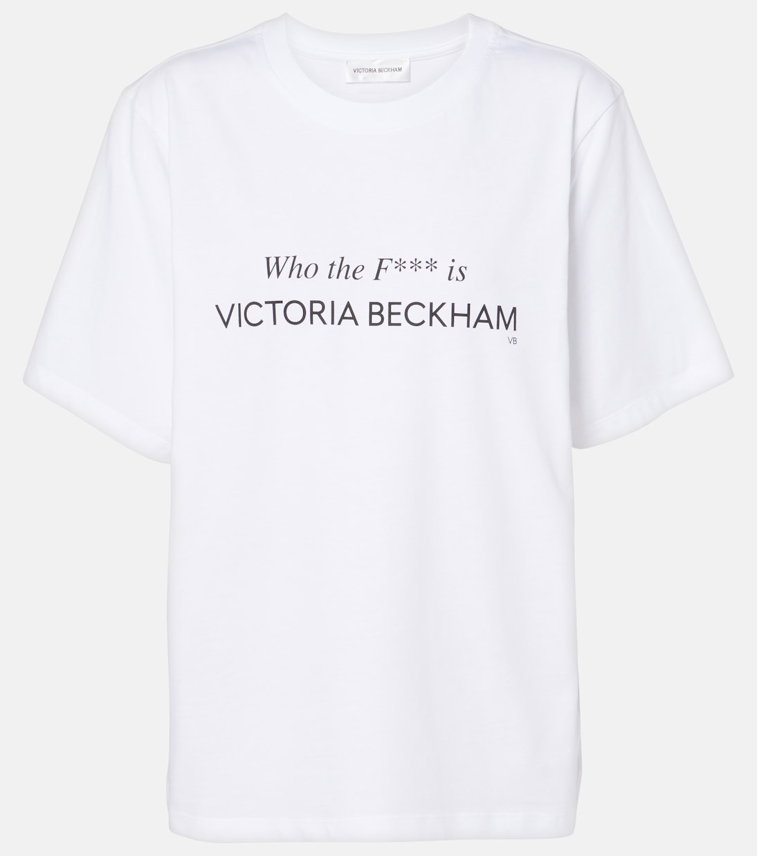 Slogan cotton-jersey T-shirt | Victoria Beckham