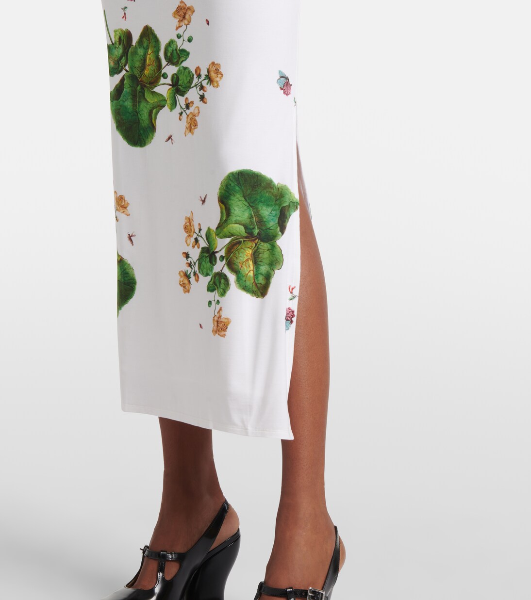 Floral jersey midi dress | Loewe