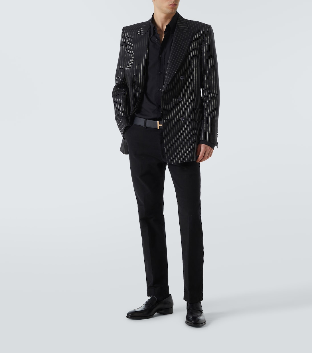 Blazer in lana e seta con lamé | Tom Ford