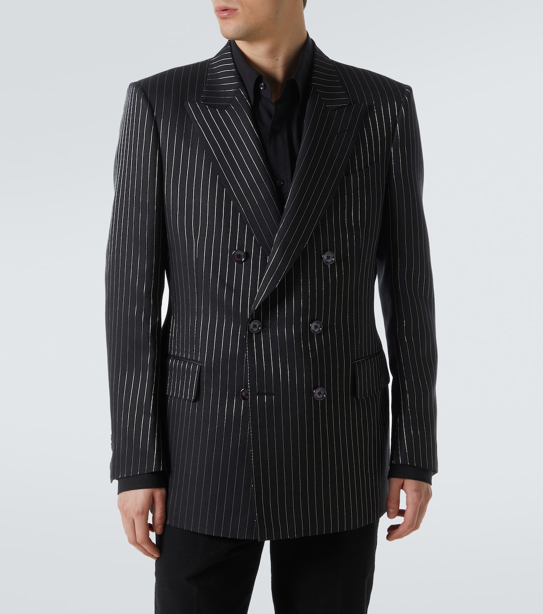 Blazer in lana e seta con lamé | Tom Ford