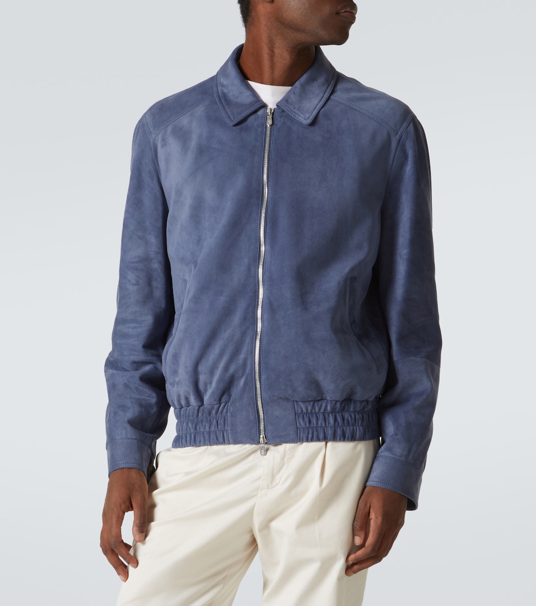 Bomberjacke aus Veloursleder | Brunello Cucinelli
