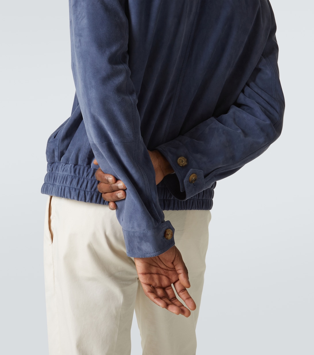 Bomberjacke aus Veloursleder | Brunello Cucinelli