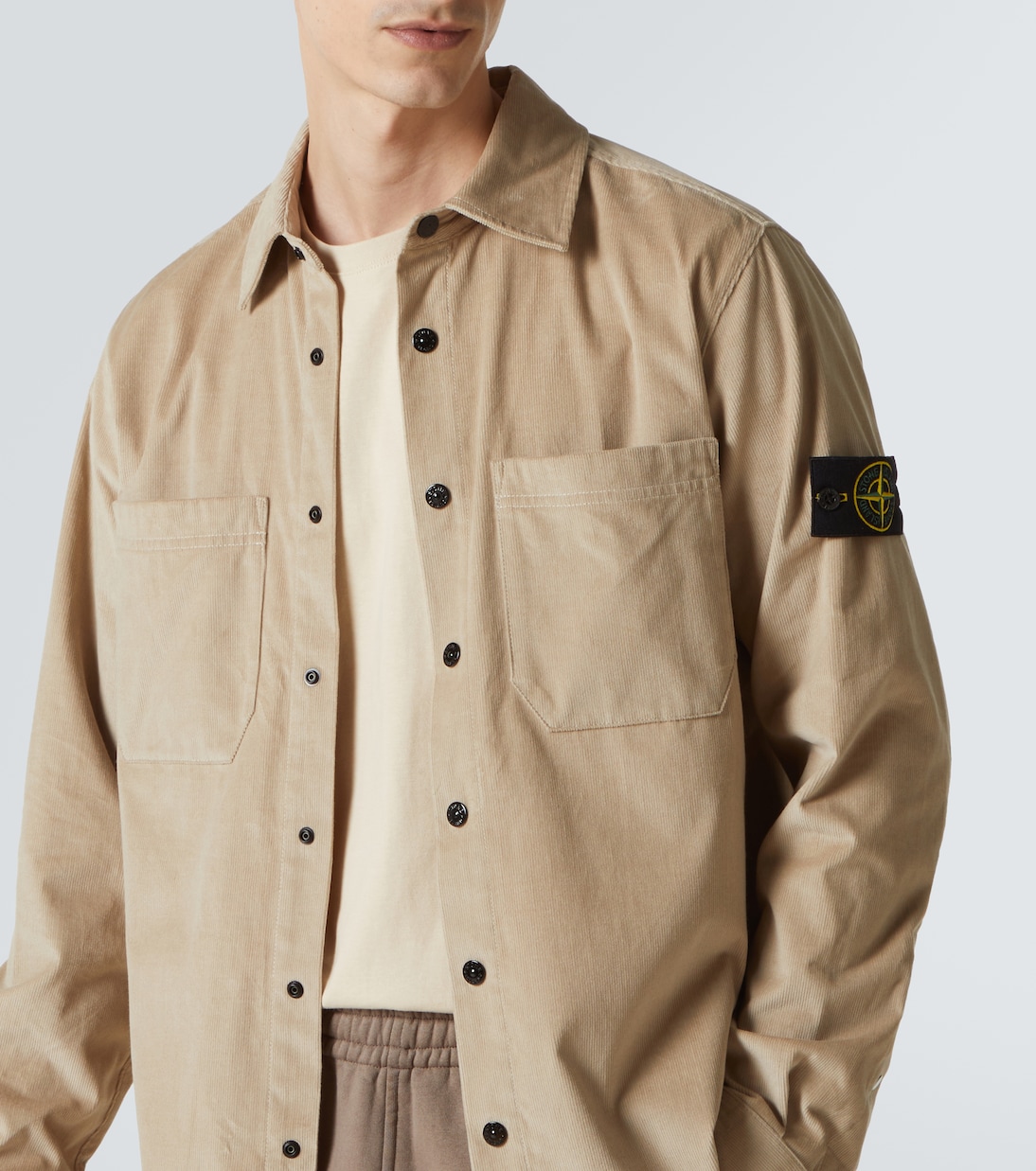 Hemd Compass aus Baumwoll-Cord | Stone Island