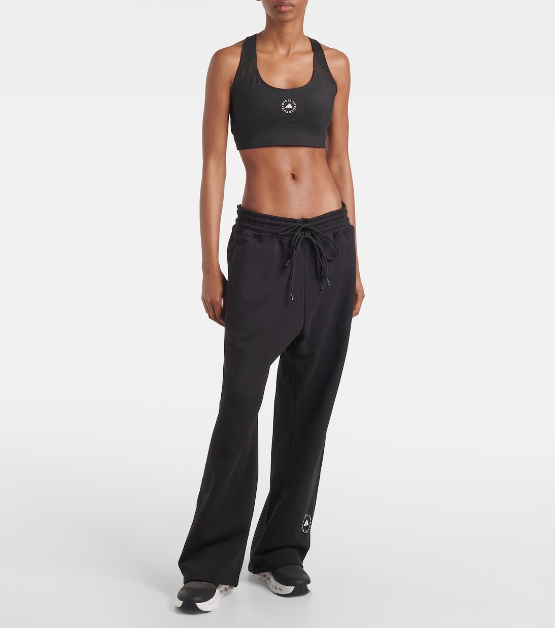 High-Rise-Jogginghose aus Baumwolle | Adidas by Stella McCartney