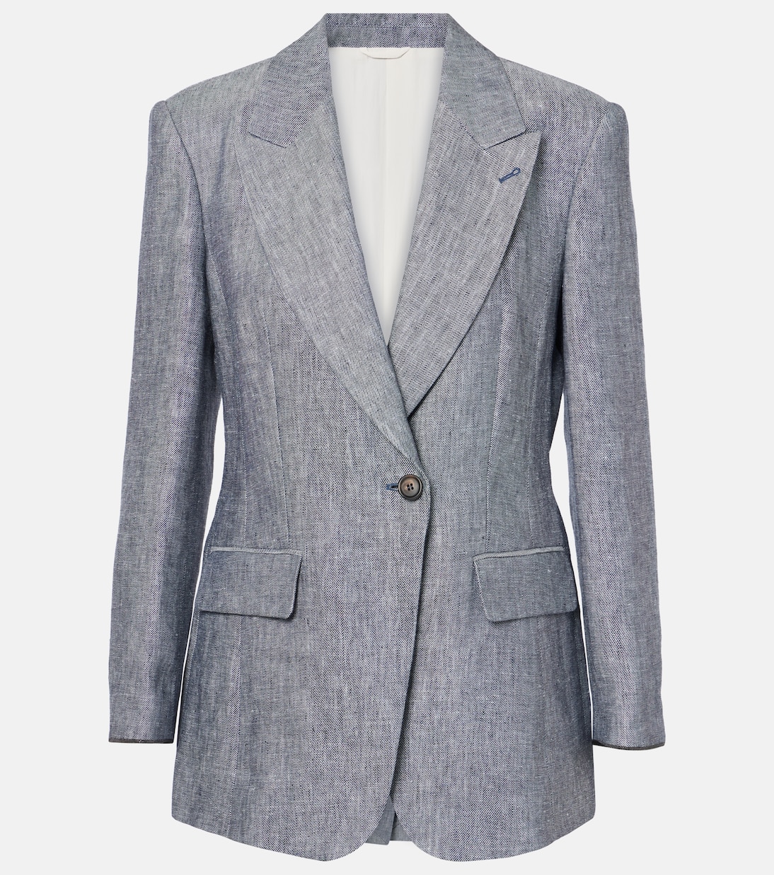 Blazer in canapa e lino | Brunello Cucinelli
