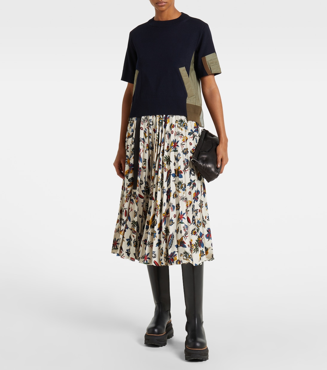 Camiseta en mezcla de algodón | Sacai