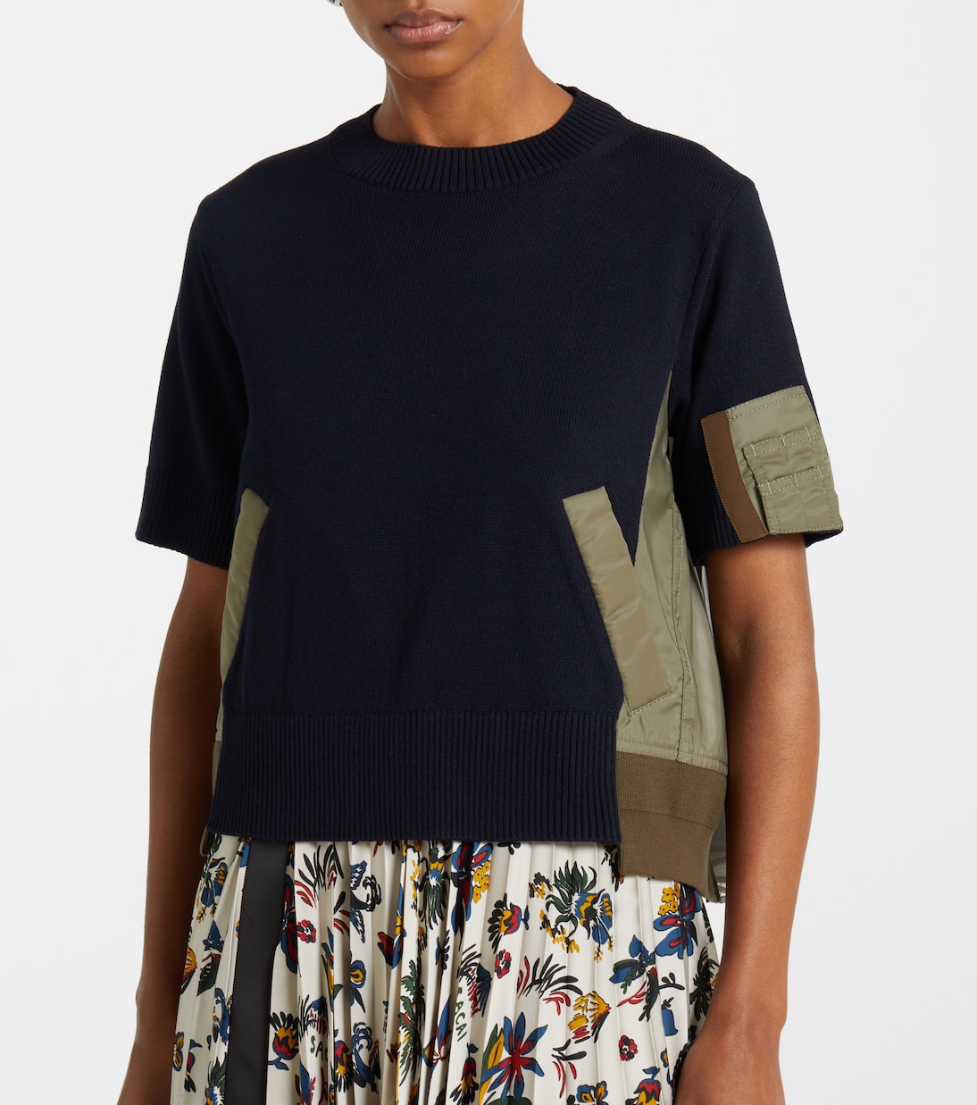 Camiseta en mezcla de algodón | Sacai