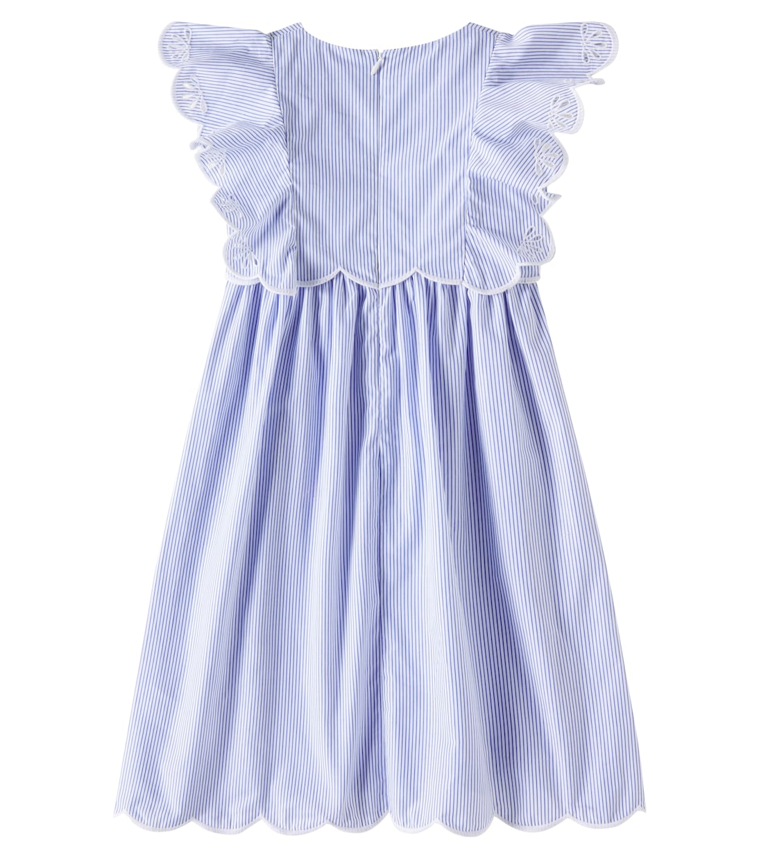 Vestido bordado a rayas | Chloé Kids