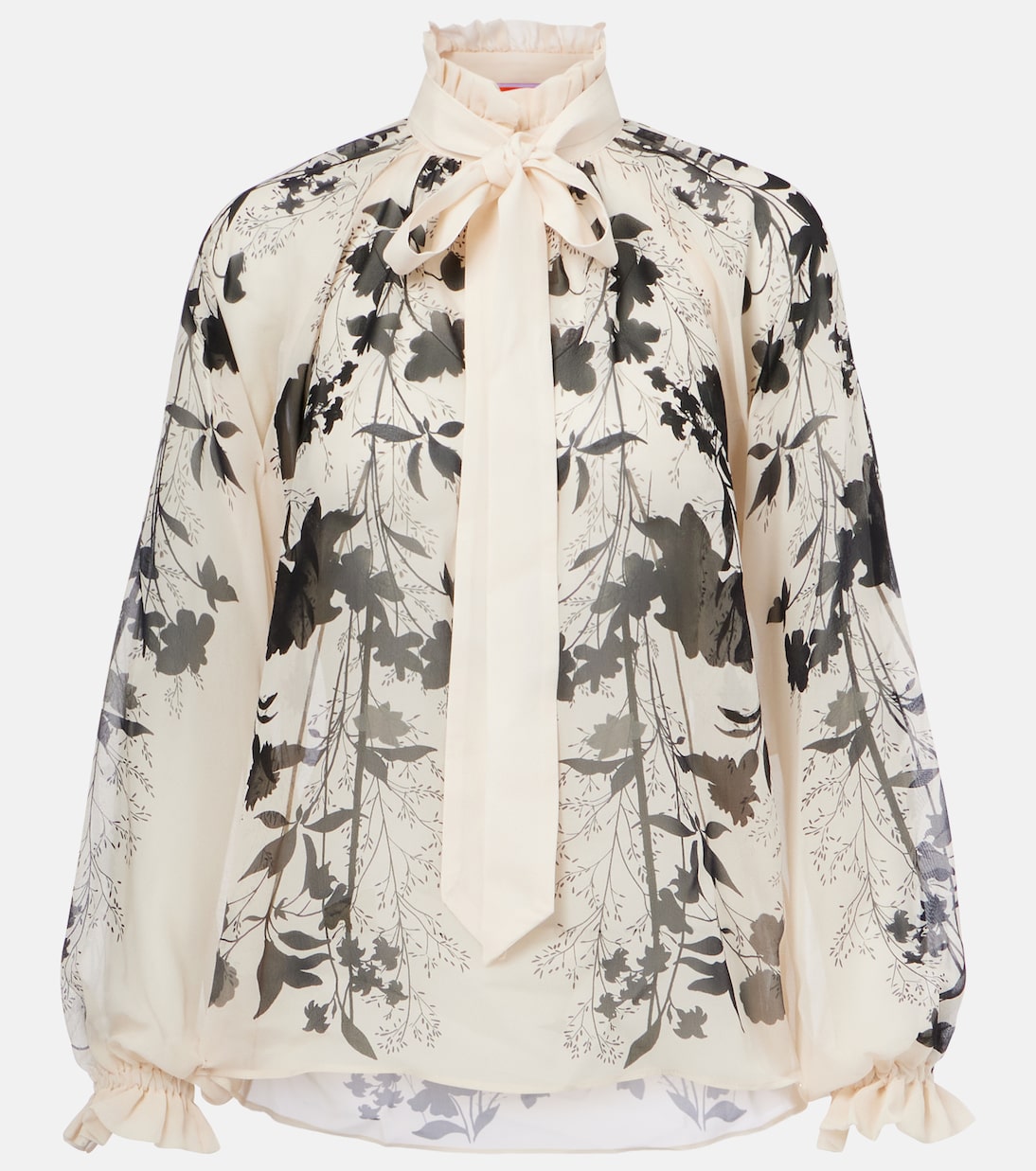 Blouse Cerere en soie à fleurs | La DoubleJ