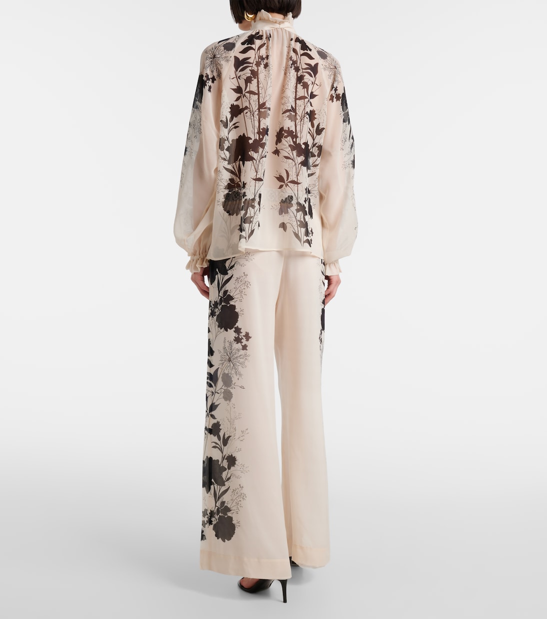 Blouse Cerere en soie à fleurs | La DoubleJ