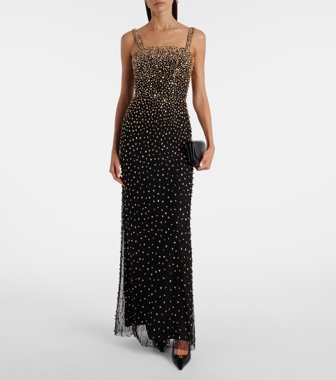 Cherry crystal-embellished gown | Jenny Packham