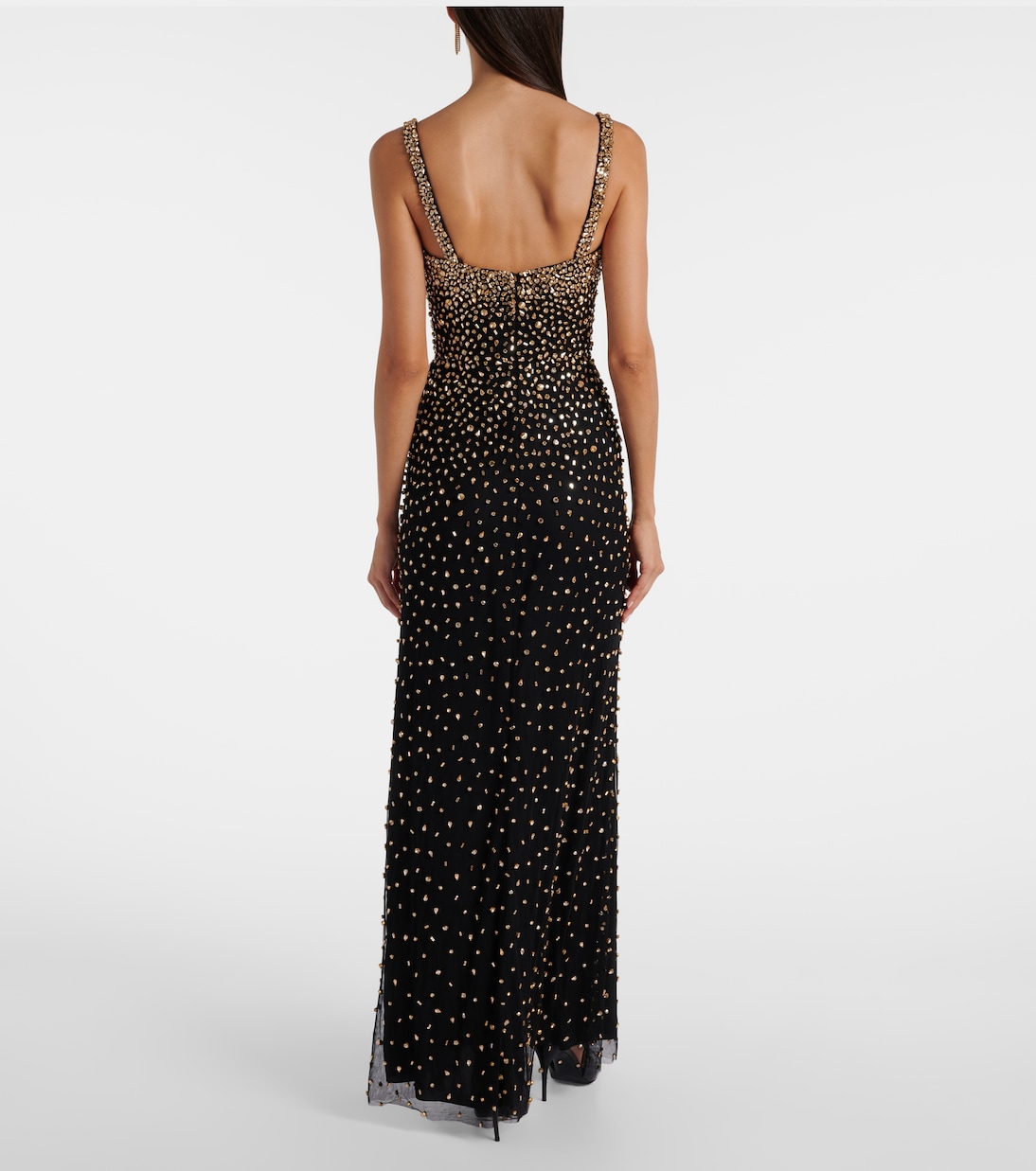 Cherry crystal-embellished gown | Jenny Packham