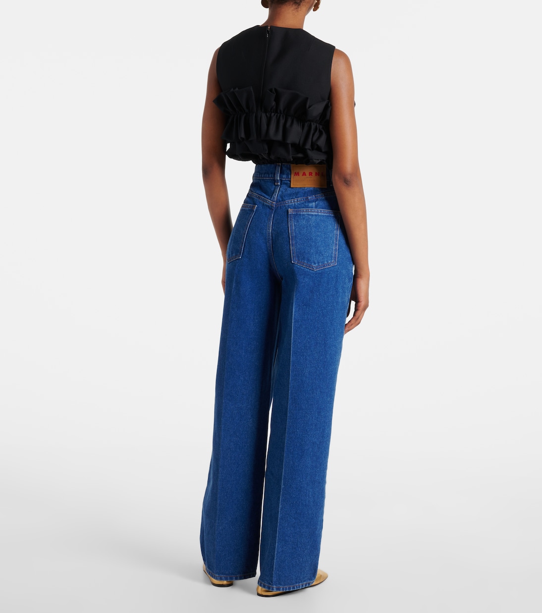 Jeans anchos alto | Marni