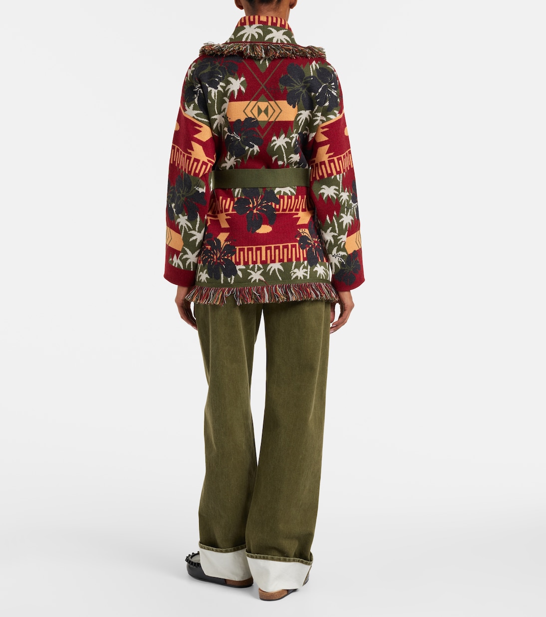 Cardigan Hibiscus Bloom in lana vergine | Alanui