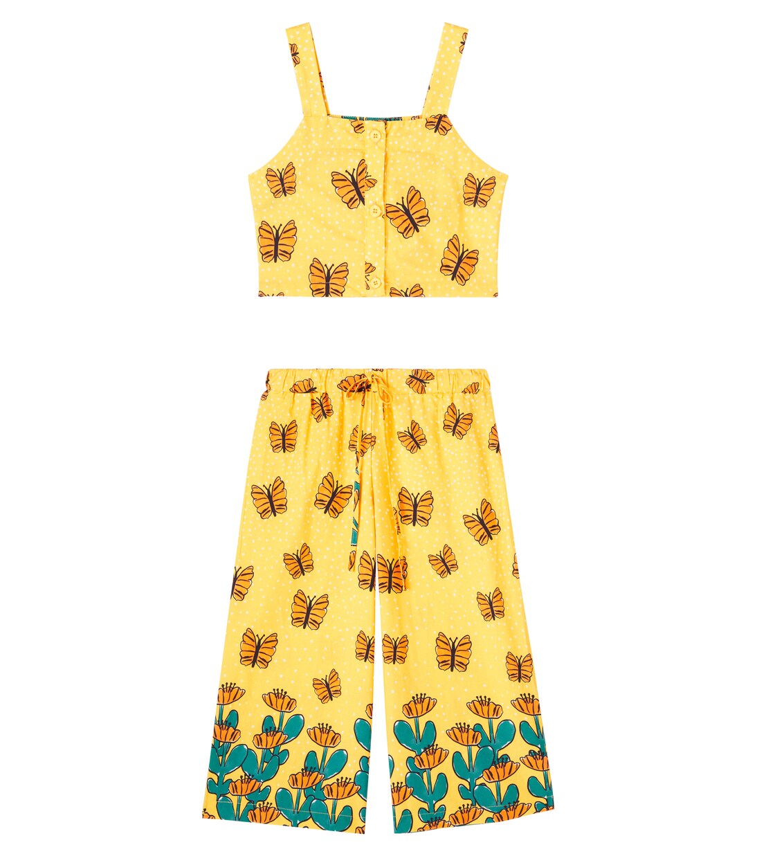 Set de top y pantalones Jardim Borboleta | Fábula