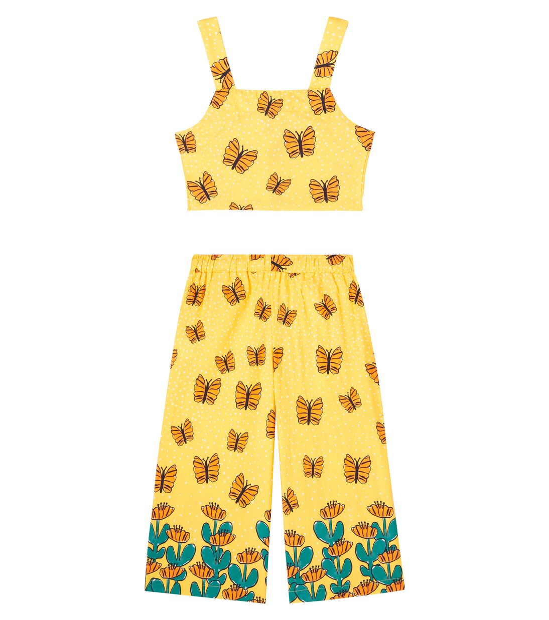 Set de top y pantalones Jardim Borboleta | Fábula
