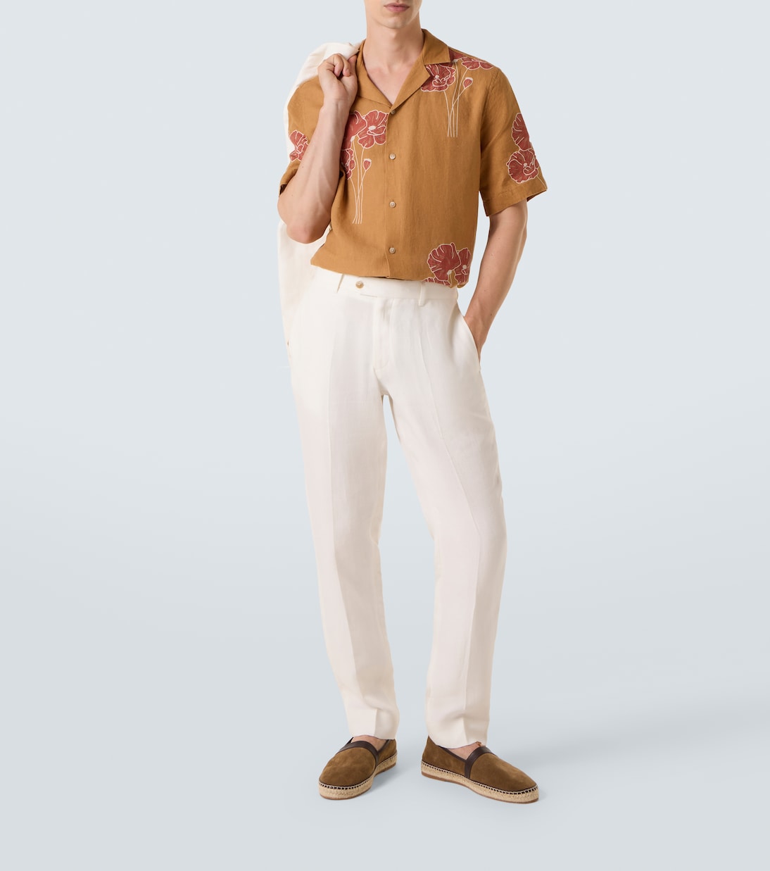 Pantalon droit Affonso en lin | Frescobol Carioca