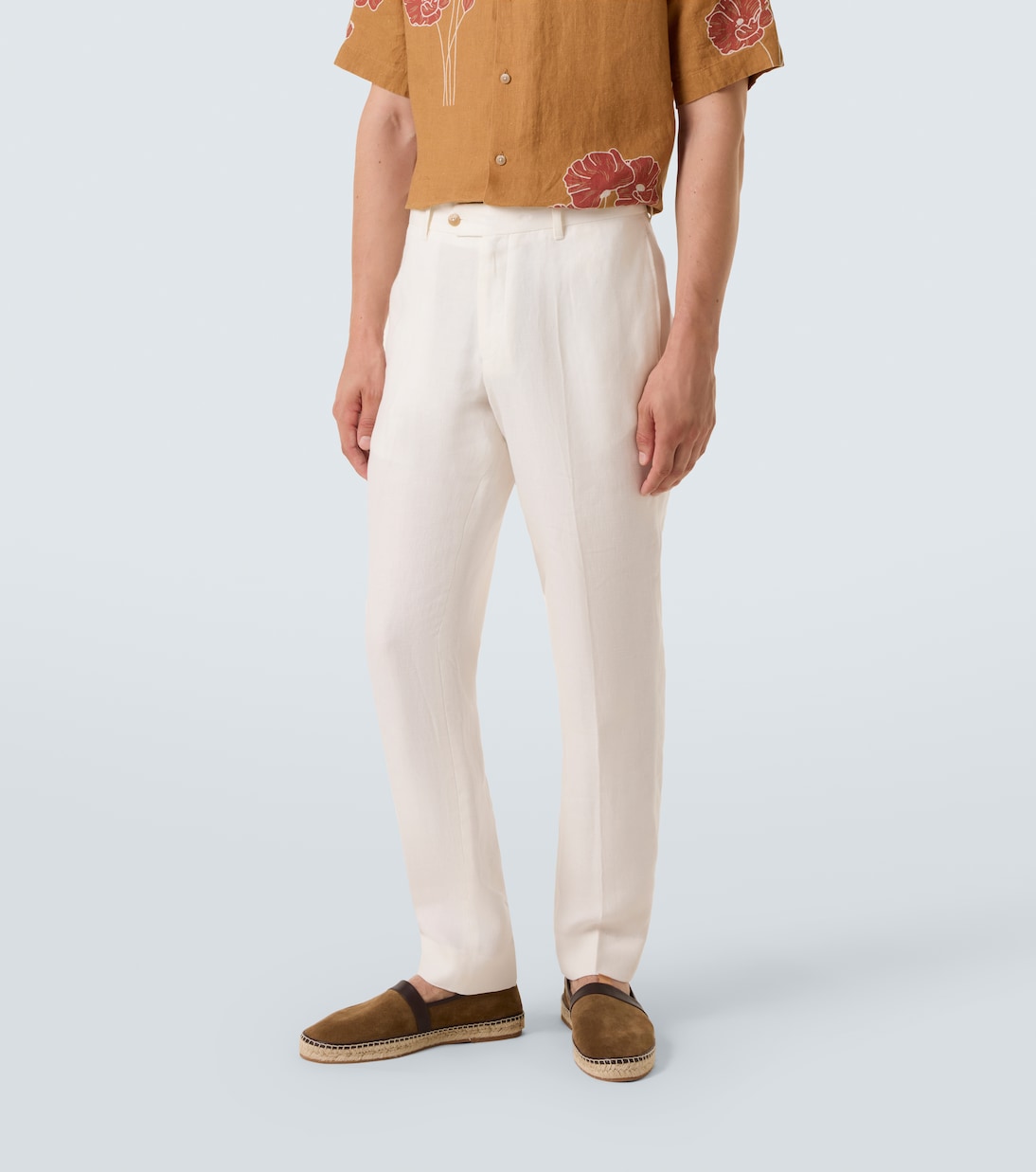 Pantalon droit Affonso en lin | Frescobol Carioca