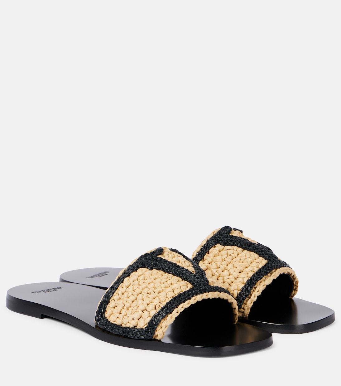 Viva Superstar embroidered crochet slides | Valentino Garavani