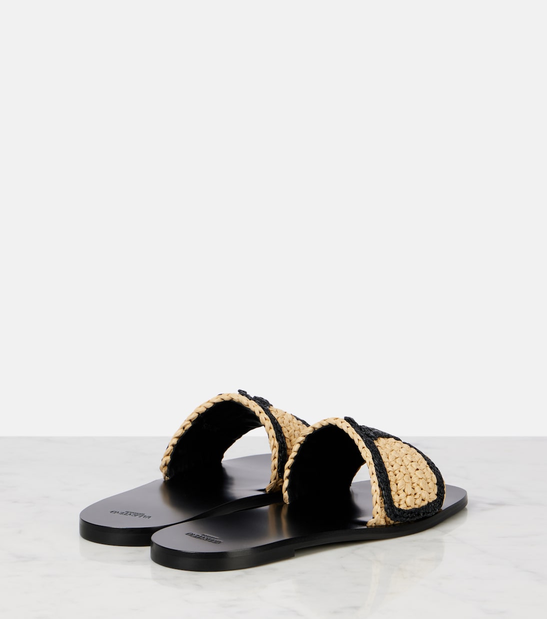 Viva Superstar embroidered crochet slides | Valentino Garavani