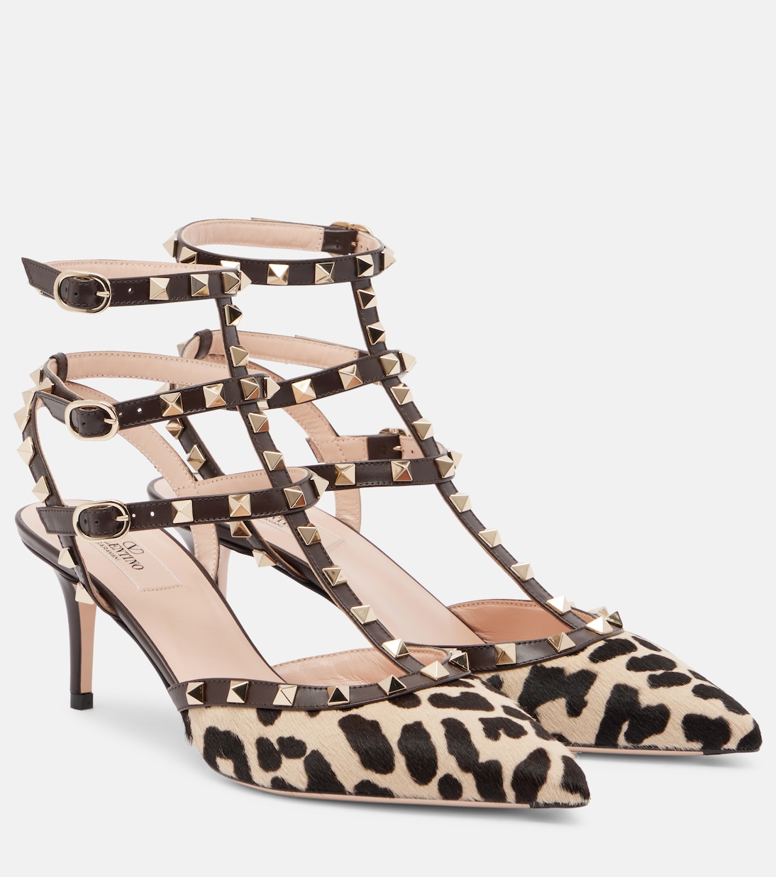 Rockstud 65 calf hair pumps | Valentino Garavani