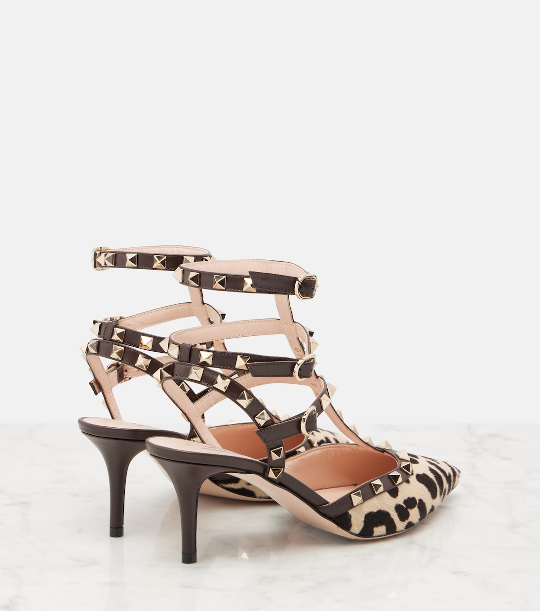 Rockstud 65 calf hair pumps | Valentino Garavani