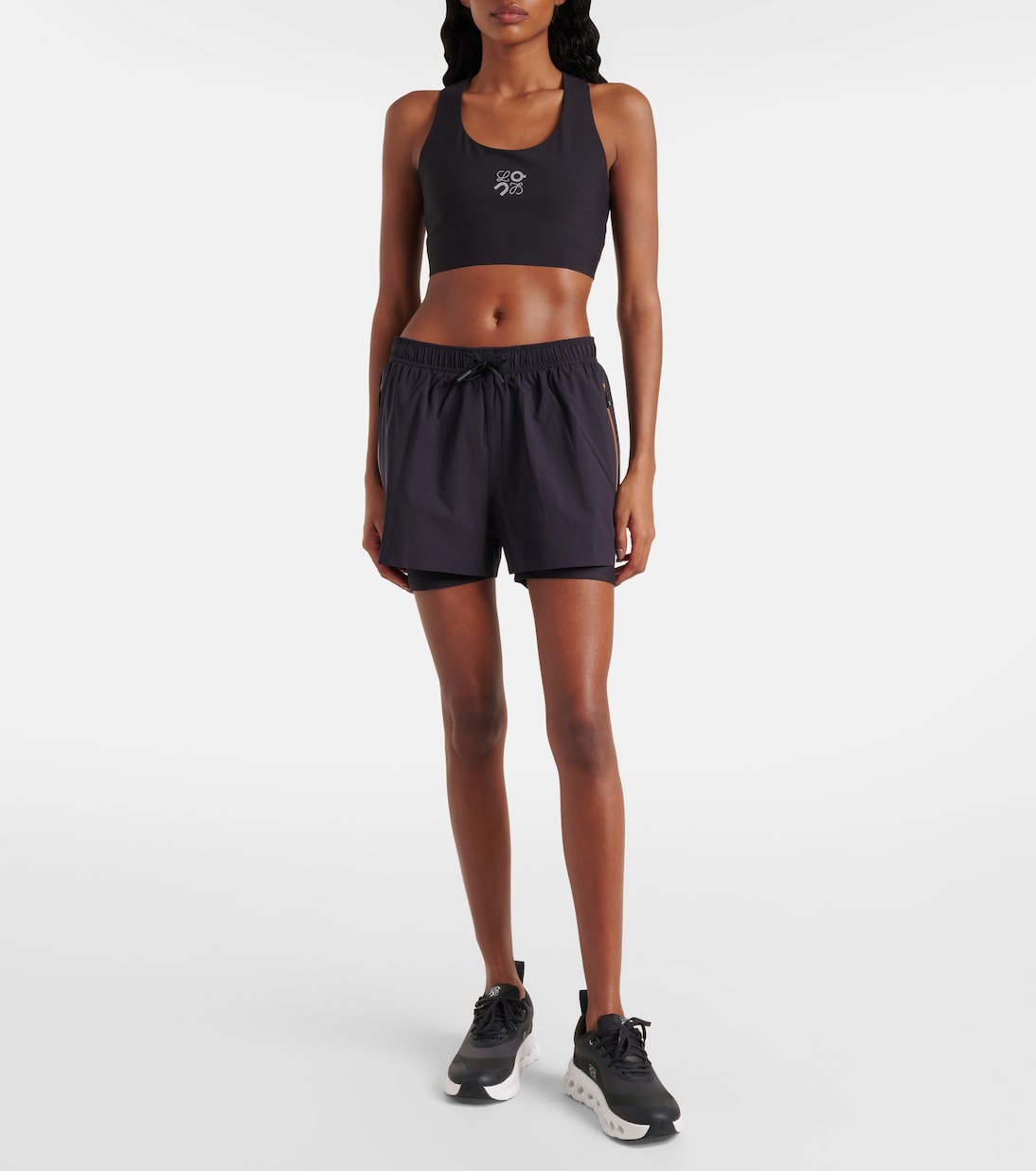 x On sujetador deportivo con logo | Loewe