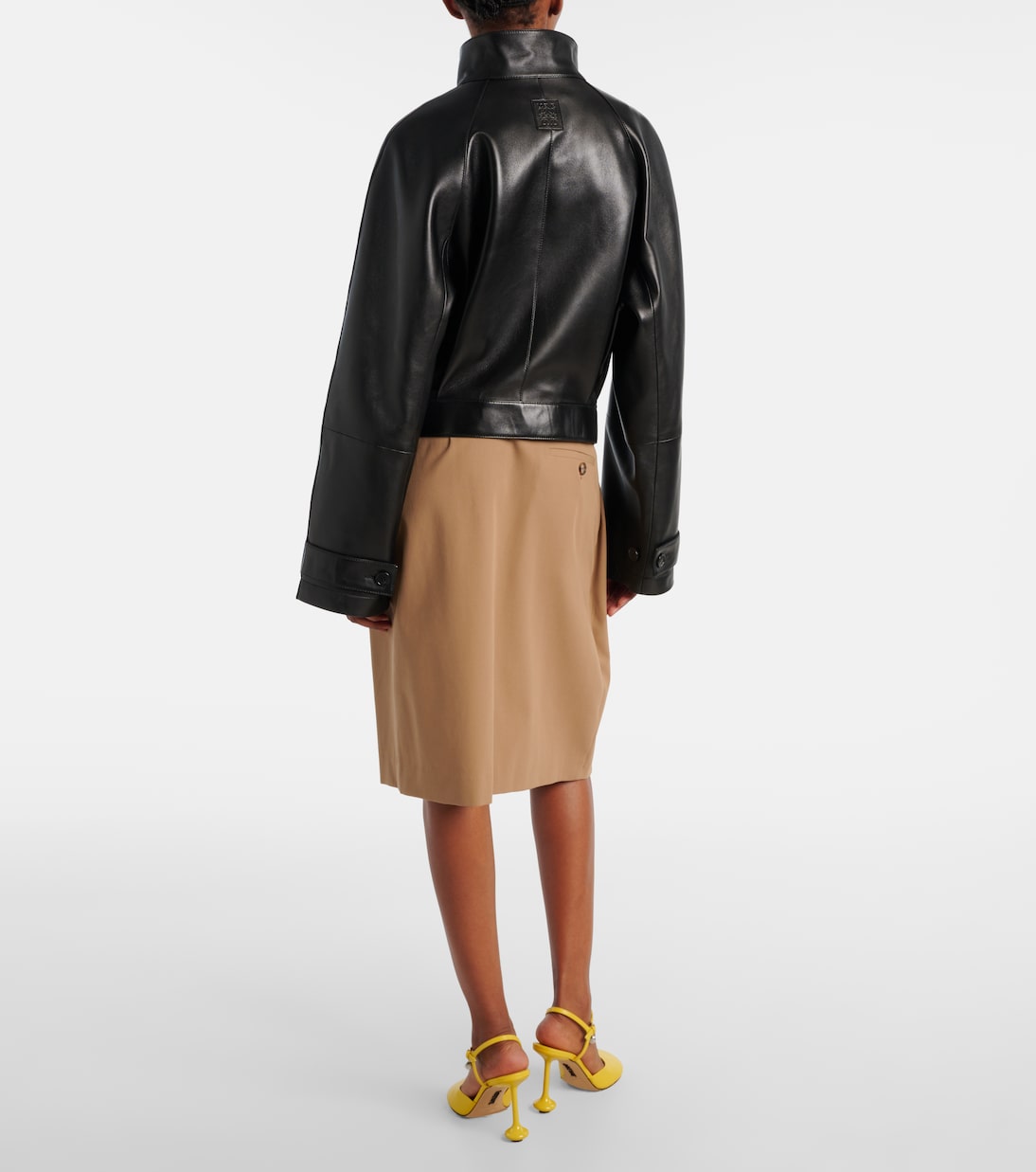 Cropped-Lederjacke  | Loewe