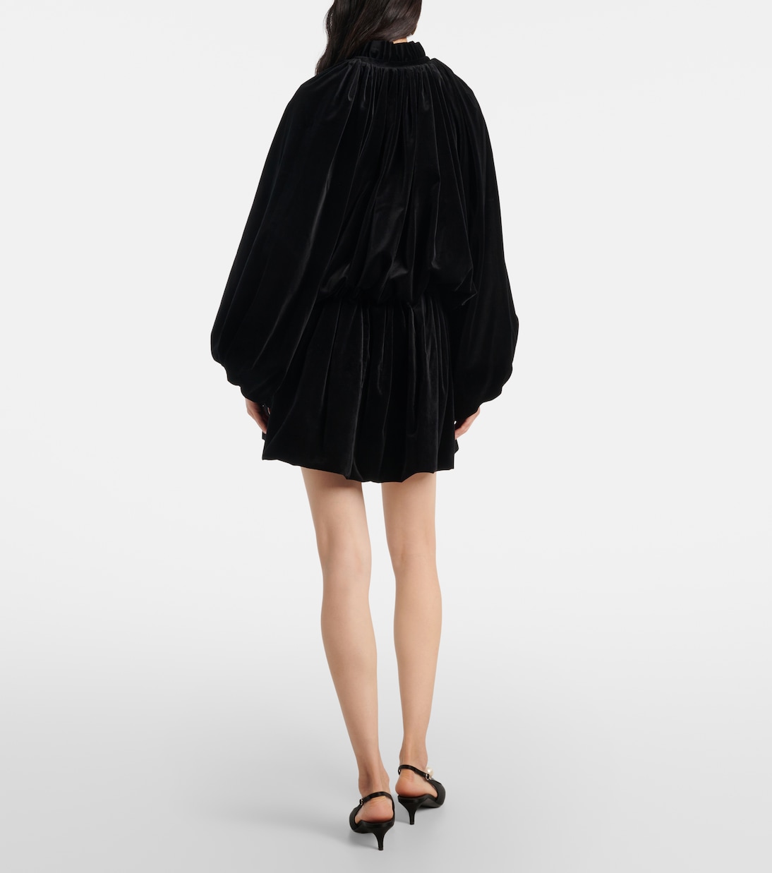 Bow-detail cotton-blend velvet jacket | Patou