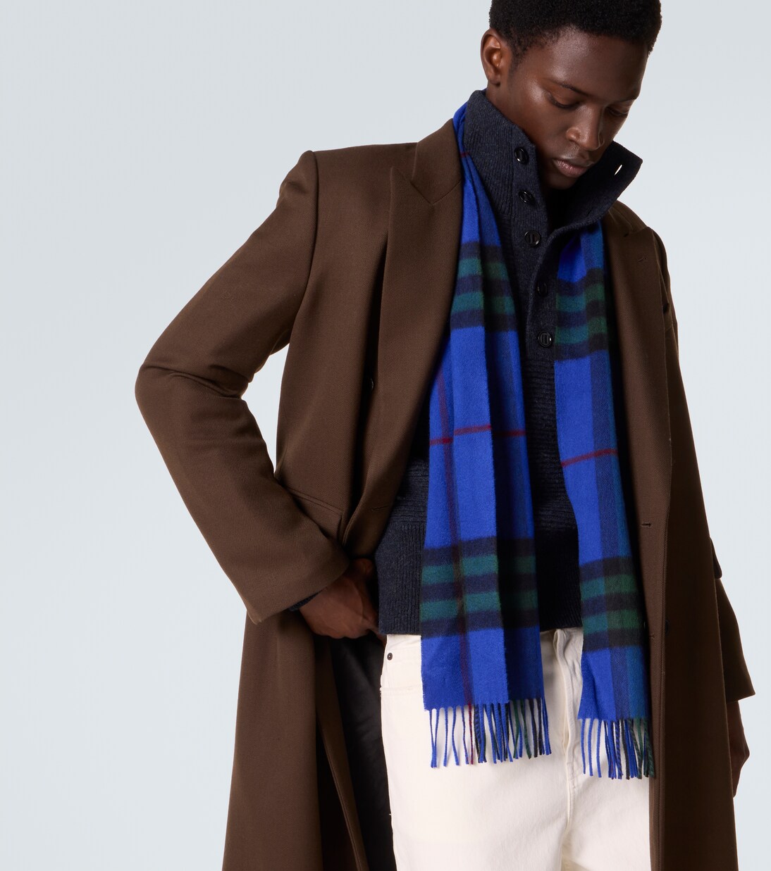 Giant Check cashmere scarf | Burberry