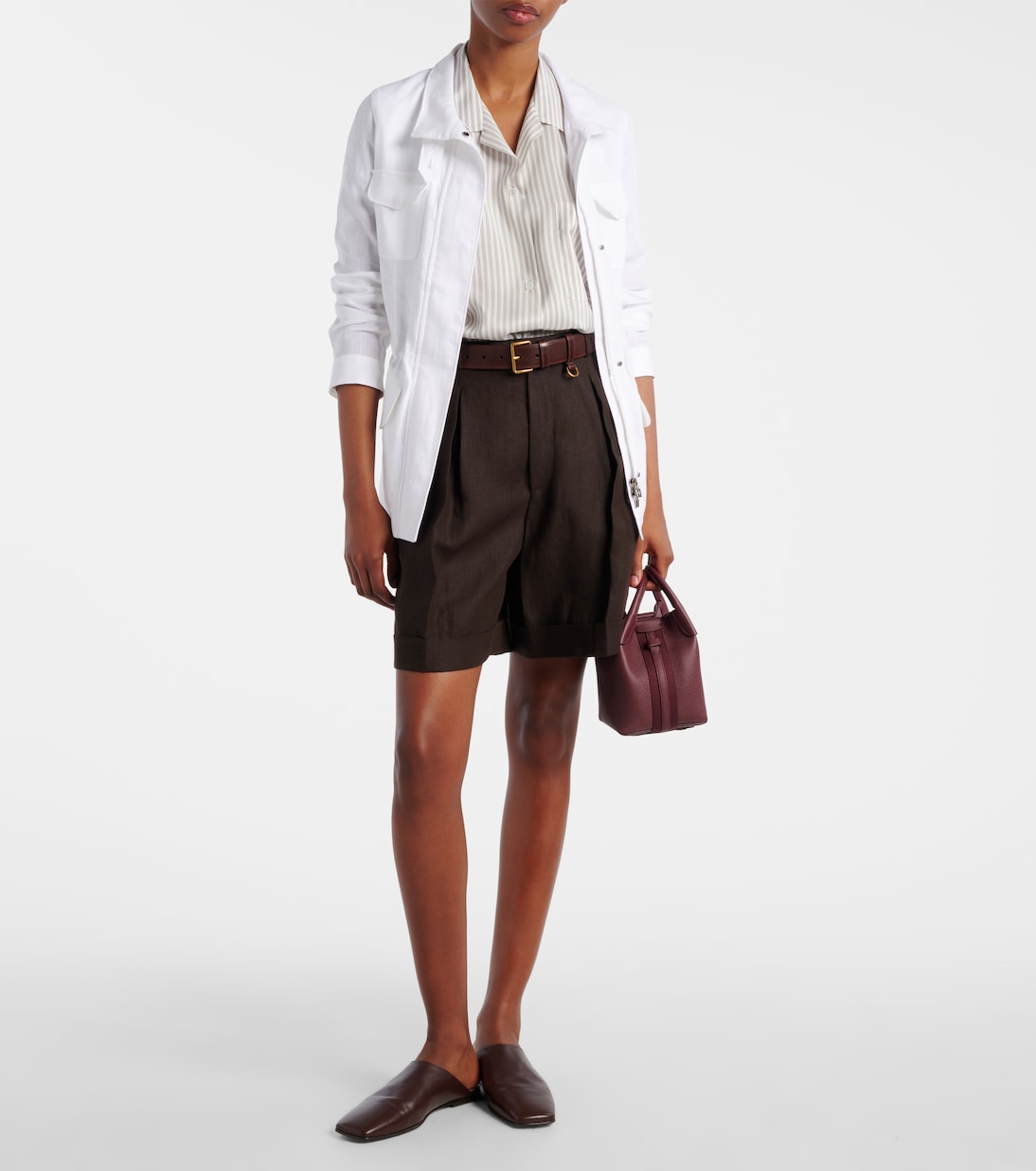 Bermuda-Shorts Combray aus Leinen | Loro Piana