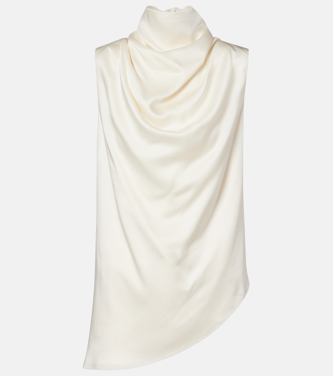 Draped satin top | Róhe