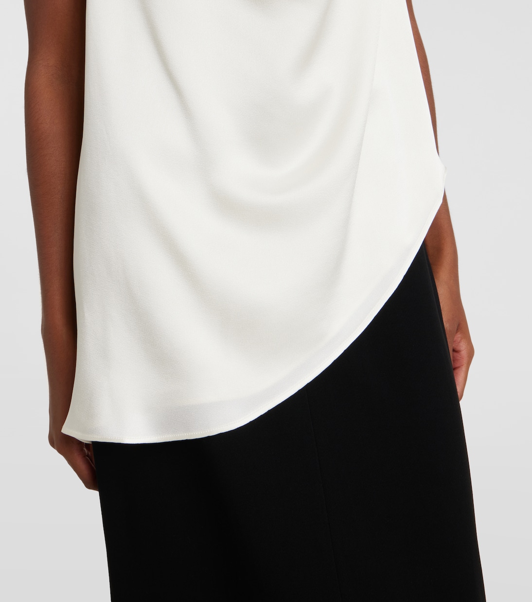 Draped satin top | Róhe