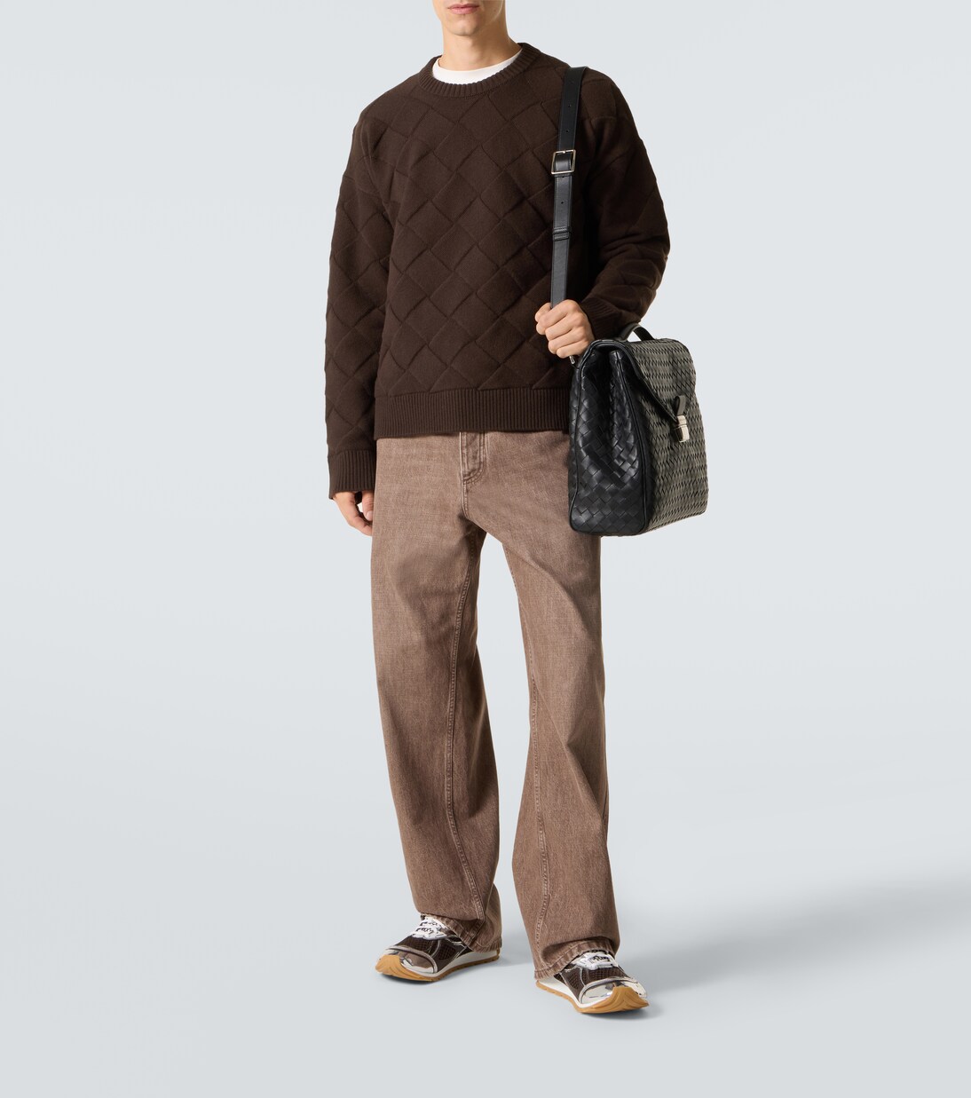 Archivest Intrecciato编织皮革公文包 | Bottega Veneta