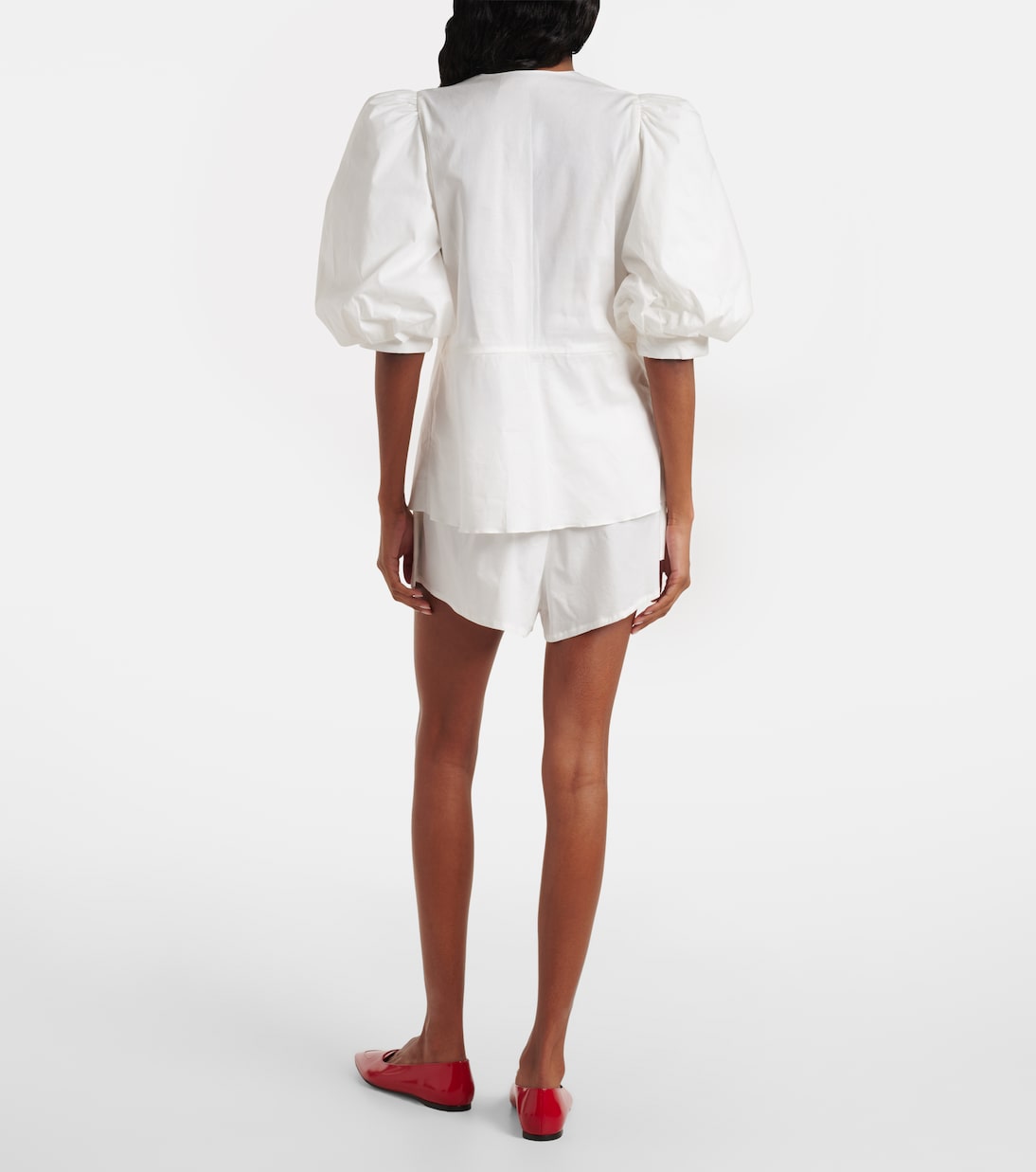 Blouse raccourcie Solid en coton | Adriana Degreas