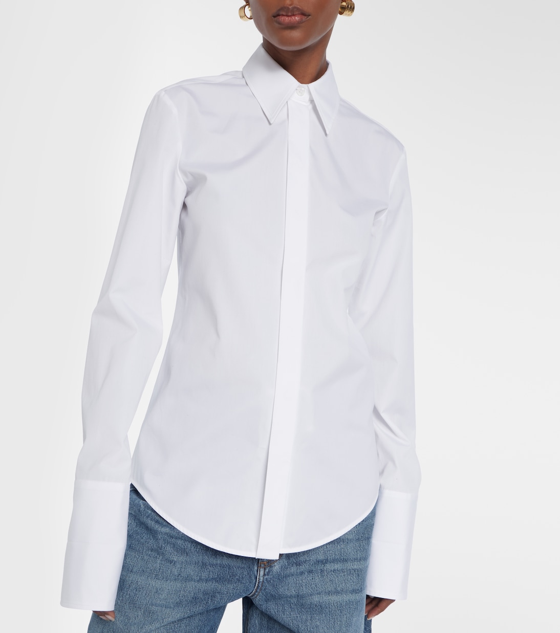 Camisa Oste de popelín de algodón | Sportmax
