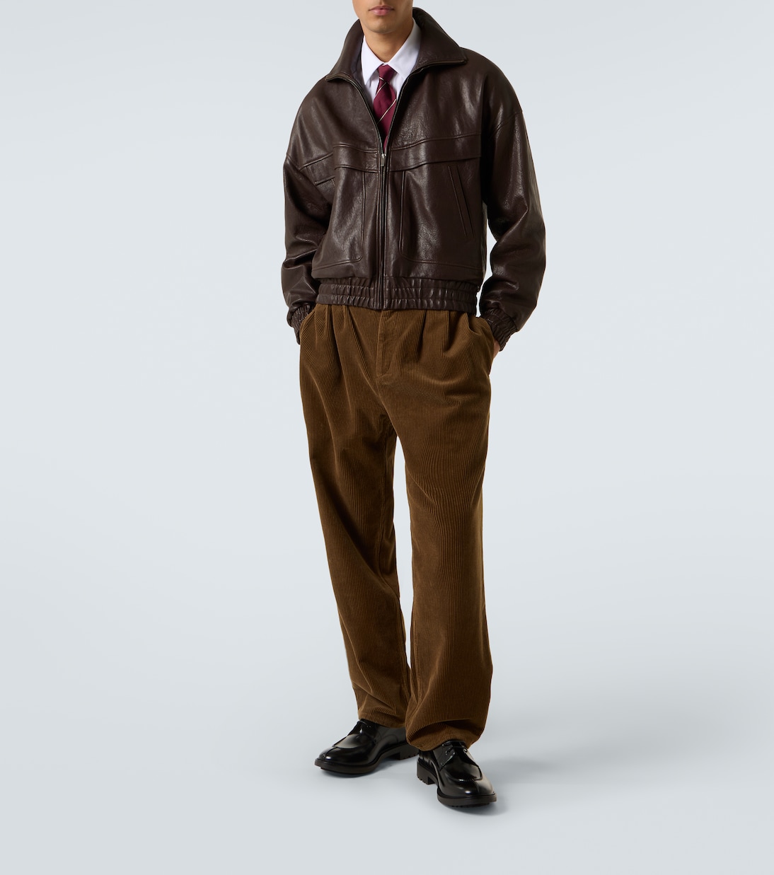 Pantalon ample en velours côtelé de coton | Saint Laurent