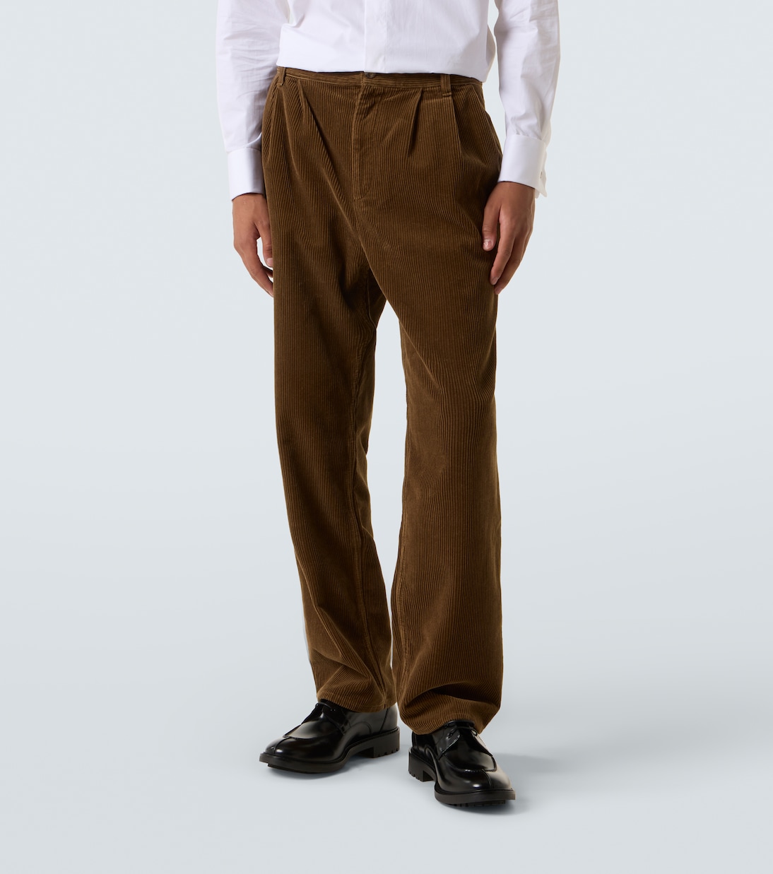 Pantalon ample en velours côtelé de coton | Saint Laurent