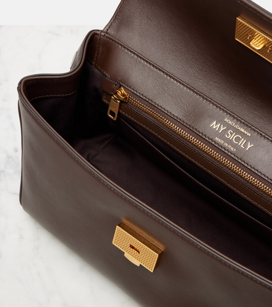 My Sicily Medium leather tote bag | Dolce&Gabbana