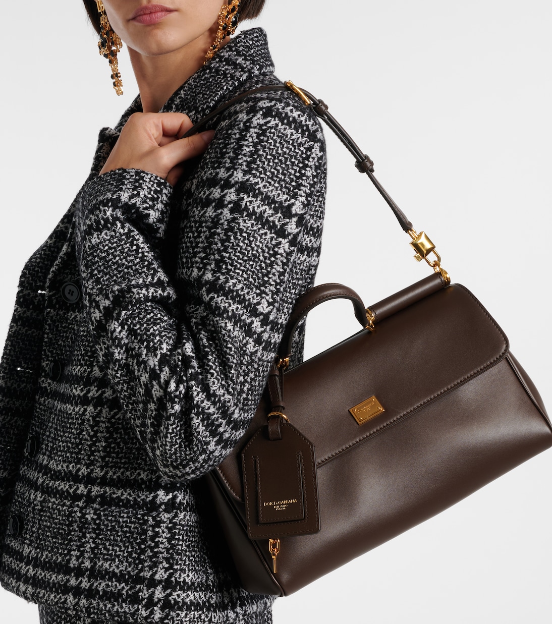 My Sicily Medium leather tote bag | Dolce&Gabbana