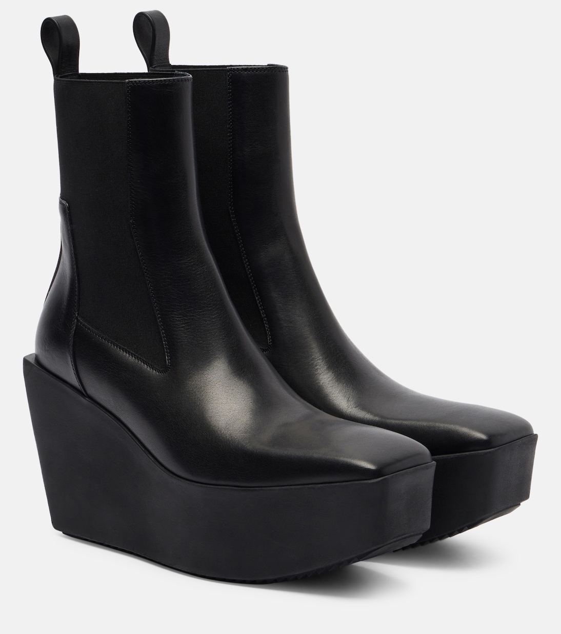 Beatle leather platform ankle boots | Rick Owens