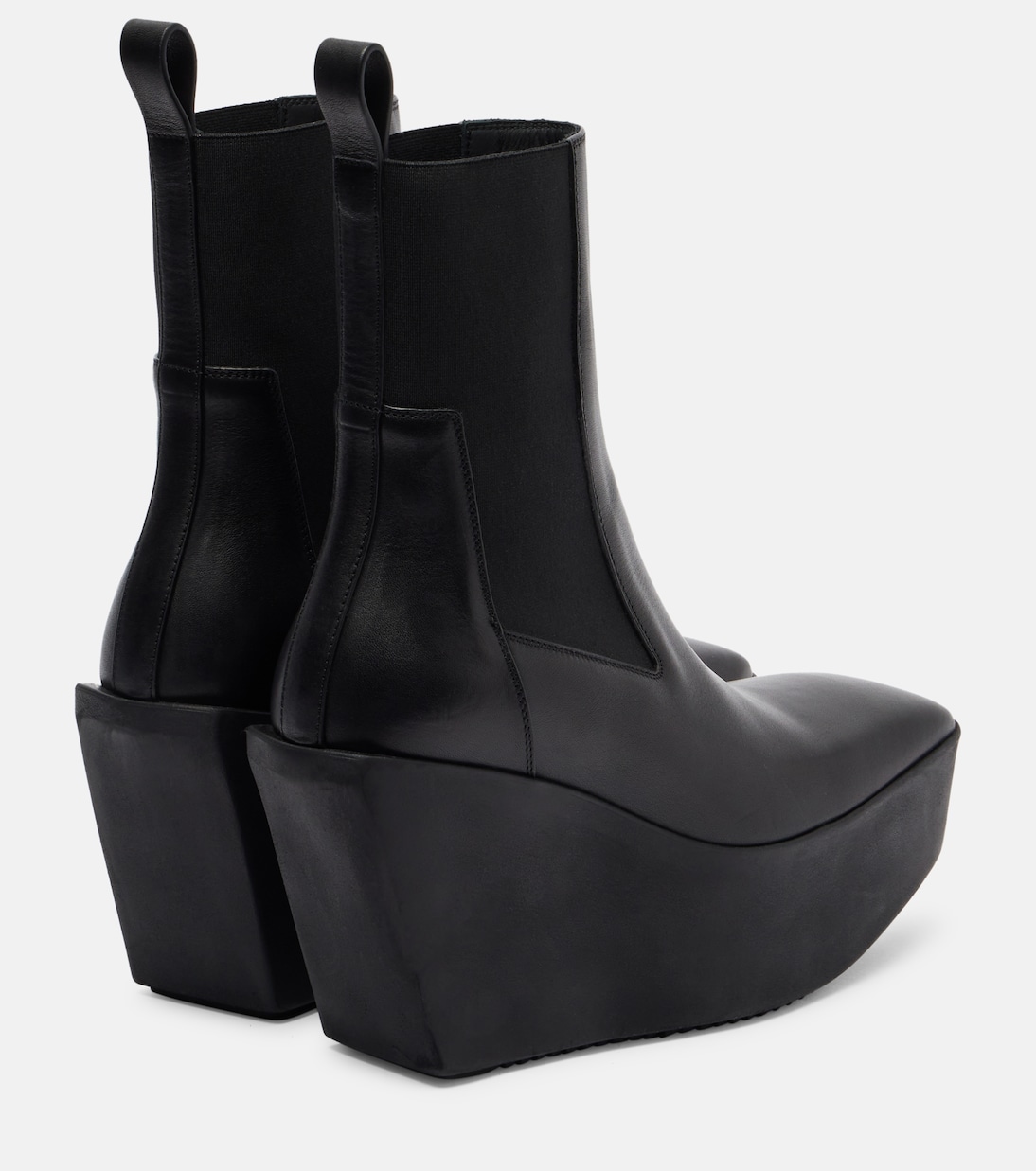 Beatle leather platform ankle boots | Rick Owens